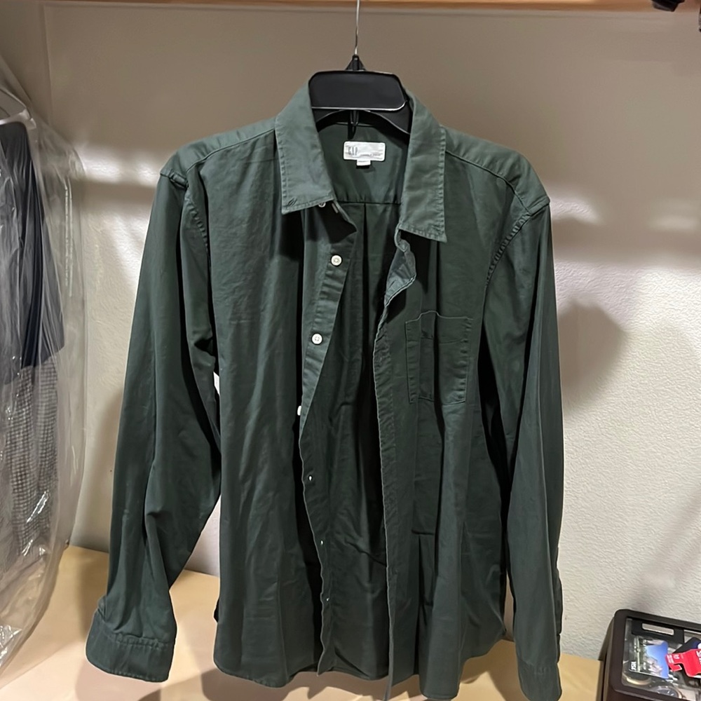 Gap Mens Green Dress Shirt